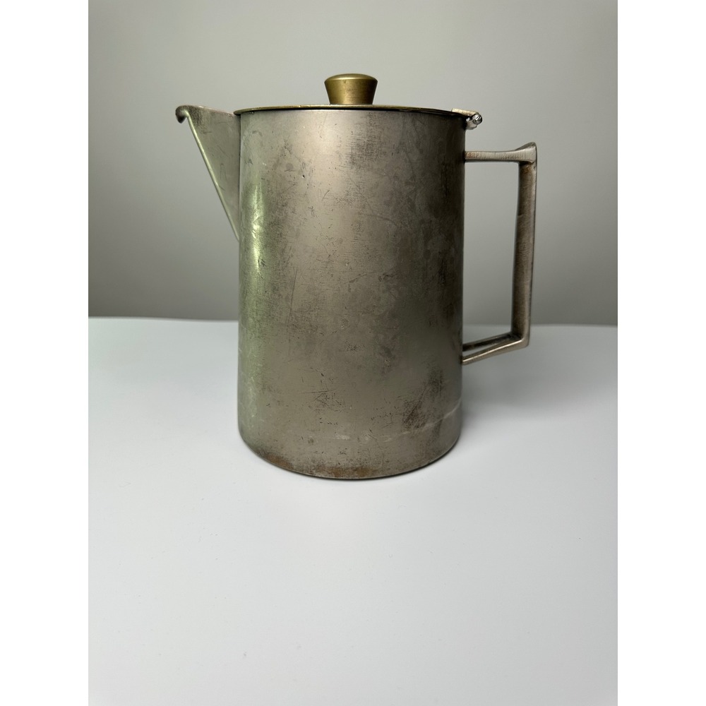 Vintage 1940s PanAm Airline Silver Soldered Water Pitcher Grand Silver Wearbrite